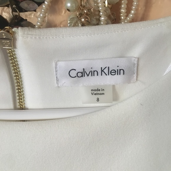 Worn Once - White Calvin Klein dress - Picture 2 of 2